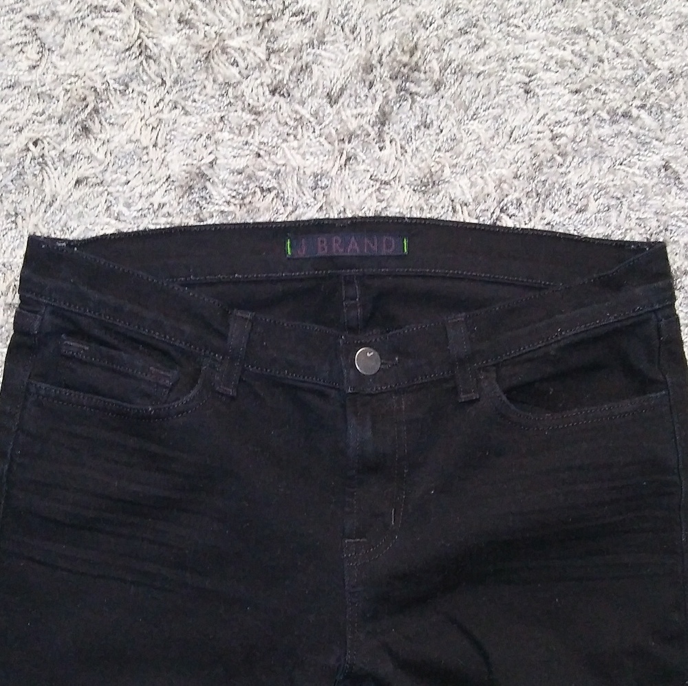 J BRAND Black Skinny Ankle Jeans